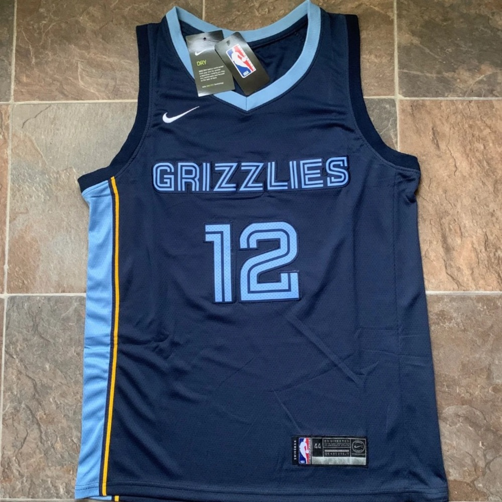 NBA Memphis Grizzlies Ja Morant Nike Navy Swingman Team Jersey
